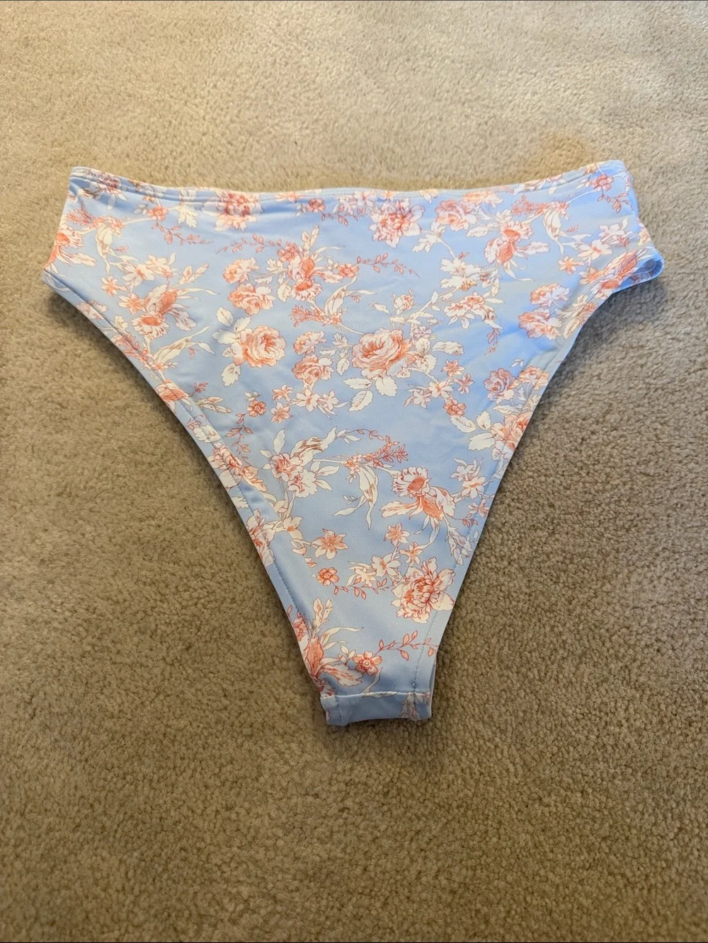 💥3/$20 WeWoreWhat Light Blue & Peach Floral Bikini Bottoms